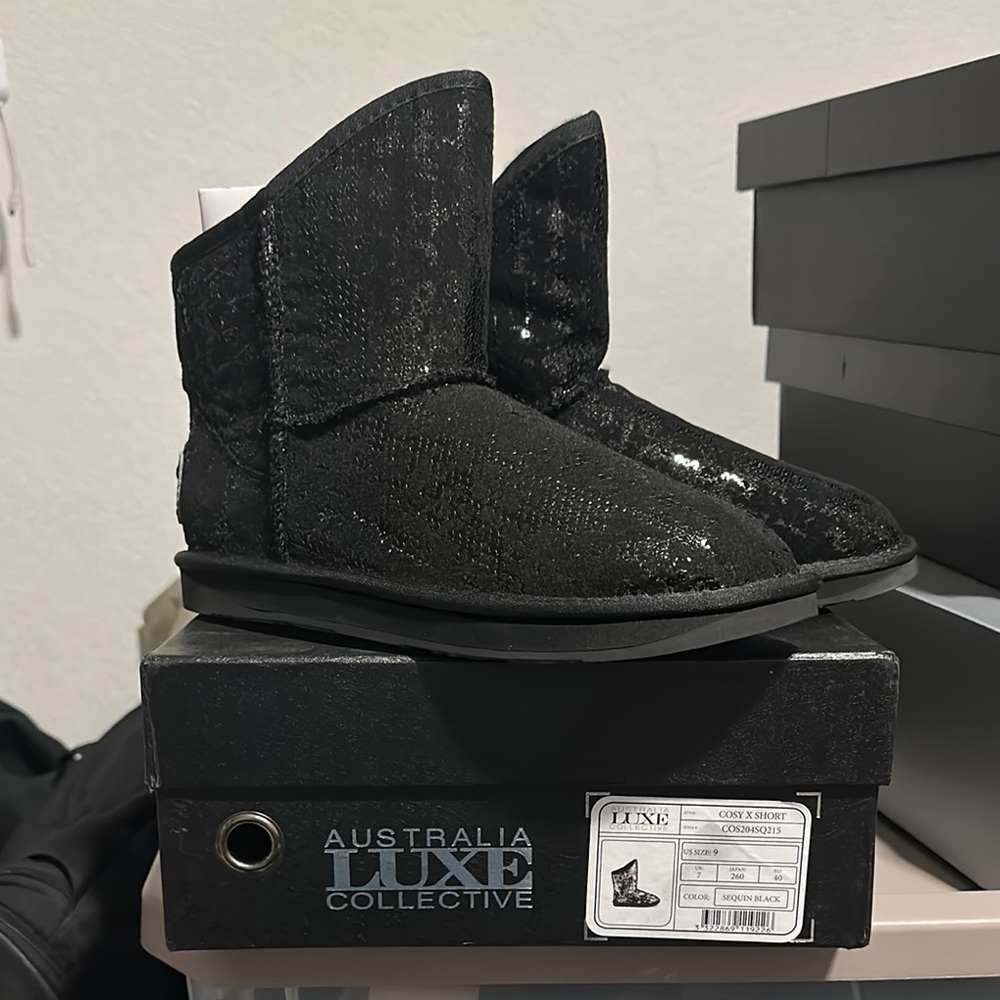 Australia Luxe Collective Sparkling Black Boots